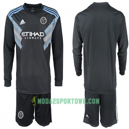 Koszulka New York City Dziecięcy Wyjazdowe Stroje Piłkarskie 2018-2019 Długi Rękaw